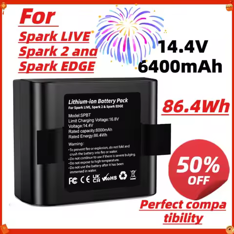 6000mAh 14.4V Battery Compatible with Positive Grid Spark LIVE/Spark 2/Spark Edge - Replacement Li-i