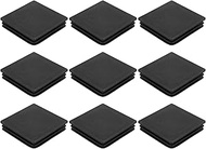 QUARKZMAN Pack of 9 Square Plastic Plugs, 3.94 x 3.94 Inches, Black Plastic Caps for 83-97 mm Inner 