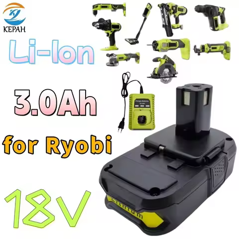 100% NEW Ryobi RB18L50 Replacement Battery 18V 3Ah Battery for Ryobi P117 18V One Plus Series P104 P
