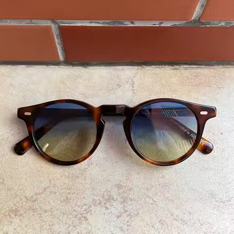 Sunglasses Men 2023 Gregory Peck Brand Design Sunglasses Women Colorful Sun Glasses Vintage Round Su