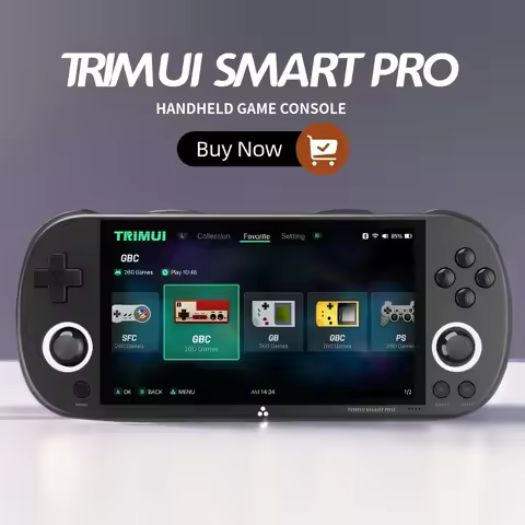 TRIMUI Smart Pro Handheld Game Players 4.96'' IPS Screen Portable Consoles Linux System Emulator Con
