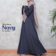 Aliva Dress Gamis Casual Wanita Muslim Terlaris | Gamis Abaya Turki Polos | Gamis Wanita Santri Putr