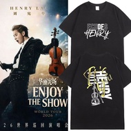 刘宪华EnjoyTheShow华丽宪场巡演T恤澳门周边琴弦粉丝歌迷应援服8.21 Henry Lau's EnjoyTheShow Grand Concert Tour T-shirt, fan su