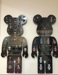 Bearbrick display rack BEaRBRICK 100% 展示板bearbrick 積木熊 展示盒防塵, (不包括所見的熊仔，只是用作拍照)