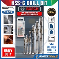 Bosch HSS-G Twist Metal Drill Bit 1mm - 10mm For Alloyed and Unalloyed Steel Stainless Steel (BUY 10 Same Free Case)