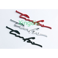 XD 1 x 3D Metal Turbo Emblem Badge Sticker Side Fender Auto Car