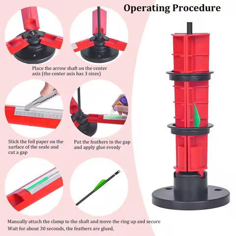 Arrow Fletcher Jig Fletching Jig Straight Helix Tower Fletch Tool Arrow Fletching Bonding Tool Arche