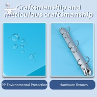[San] 1PCS A4 Perforated Folder Candy-Colored Transparent O-shaped 2-hole, 3-hole, 4-hole Waterproof