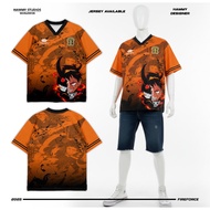 Fire Japanese anime jerseyForce anime jersey/ band jersey/ vintage jersey/ retro jersey/ blockore je