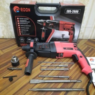 Mesin Bor Bobok Beton 2-26 EDON Rotary Hammer Drill EDON/MONAKE/BONCHI ED5-2680 3 Fungsi Beton Besi 