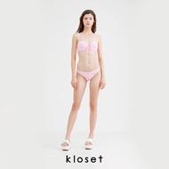 KLOSET Tie Front Bikini Set (KK22-SW002) ชุดว่ายน้ำบีกีนี่