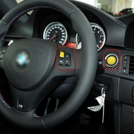 For BMW 3 Series M3 E90 E91 E92 E93 Car ABS Yellow M Sport Start Stop Engine Button