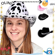 OLINI Cowgirl Hat Funny Fashion Cowboy Accessory Cosplay Performance Sequin Cowgirl Hats