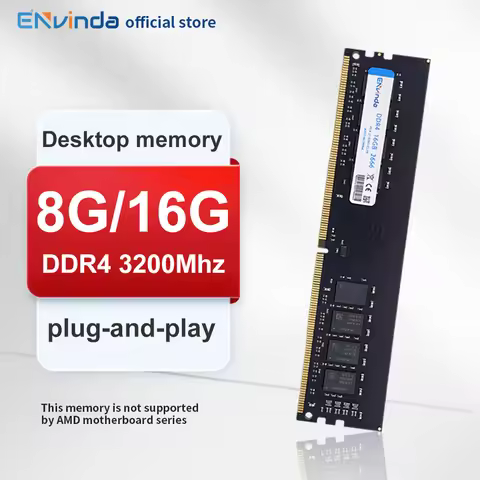 ENVINDA DDR4 RAM 8GX2 16GX2 3200MHz RAM 32G 16G 64G Dual Channel DIMM Memoria Ram 1.35V DDR4 RGB RAM