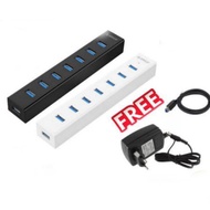 Xon USB 7 port card reader USB 3.0 original 7in1 high speed plus 480mbps cable - bonus charger cable