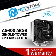 DEEPCOOL AG400 ARGB SINGLE-TOWER CPU AIR COOLER - R-AG400-BKANMC-G-1
