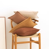 Cushion Cover Washing Cotton Sofa Cushion Covers Pillow Case 30x50cm Square Throw Pillow Case Beige