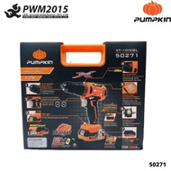PUMPKIN 50271 สว่านกระแทกไร้สาย 12V พร้อมแบตเตอรี่ 1.5Ah 1 ก้อน ปรับแรงบิด PWM2015