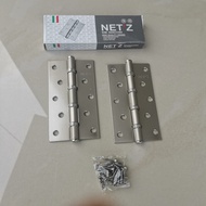 Paket 6 Biji Engsel 5 Inch Engsel Pintu Rumah 1 Set Besar Tebal 25mm Engsel Khusus Pintu Baut 5 Inch