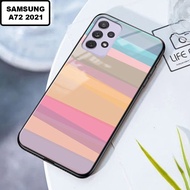 Softcase Glass Kaca Samsung A72 Terbaru - [GL03] - Case Samsung A72 2021 Terbaru - Casing Hp Samsung