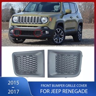 Car Front Bumper Grille Cover Insert Bezel Covers 5XB62LXHAA 5XB63LXHAA For Jeep Renegade 2015 2016 