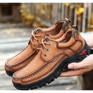 Stepping abroad large size 38-48 first layer cowhide hiking outdoor shoes