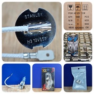 BULB Stanley GAP H3 55 WATT 12V 55W main headlight random brand 55 watt 55watt single halogen bulb 1