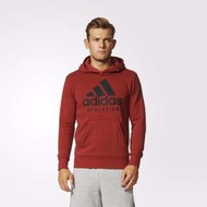 【吉米.tw】adidas Sport ID Pullover Hoodie 紅色 帽T 連帽T s98779 ox
