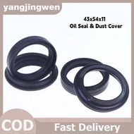 YANGWEN 1Set 43x54x11mm Oil Seal & Dust Cover Front Fork For Kawasaki Honda CBR600 CBR900 CBR1000 CB