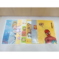 Folder File A4 Size 1 Compartment Copyright Cartoon Marvel Spider spiderman Ariel Frozen avengers
