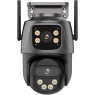 4-Lens 4-Screen Outdoor WiFi IP Camera 20MP HD 8X Zoom Security 3-Lens PTZ Camera 15MP Auto Tracking