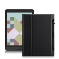 foldable e-reader case paste type with pen slot folio cover leather wear-resistant for onyx boox nov