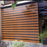 krey tirai kayu motif outdoor