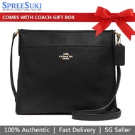 Coach Handbag In Gift Box Crossbody Bag File Bag Black # F28035