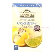 Ahmad Tea Lemon & Lime Cold Brew Iced Tea 20bag Lemon Tea Ahmadtea Lemon Flavored Tea Lime Black Tea