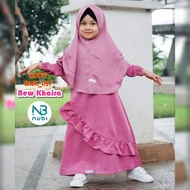 GNK - 057 NEW KHAIRA NUBI PINK EMBOSED GAMIS