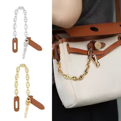 For Herbag 31/39,Herbag Mini,Leather Pin Lock Chain,Bag Protector,Anti-Wear Cap Lock Chain Accessori