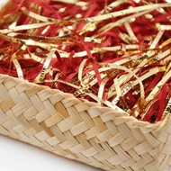 喜氣紅金光澤紙絲-200g 禮盒包裝填充 台灣製