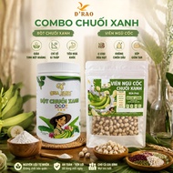 3-Star OCOP Green Banana Powder Combo 500g and QNA Farm Healthy Green Banana Cereal Balls 125g