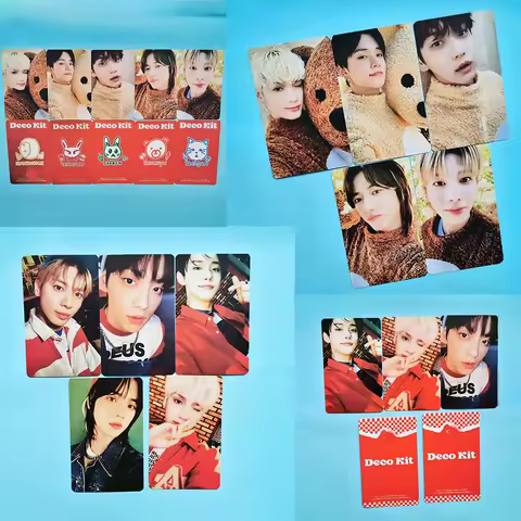 5Pcs/Set KPOP YeonJun BeomGyu DECO KIT Photo Cards Double-Sided LOMO Cards SooBin TaeHyun Bear Costu