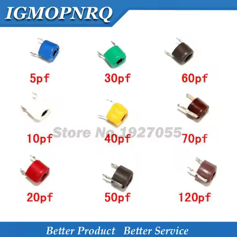 20pcs JML06-1 6mm 5PF 10PF 20PF 30PF 40PF 50PF 60PF 70PF 120PF trimmer Adjustable capacitor 5P 10P 2