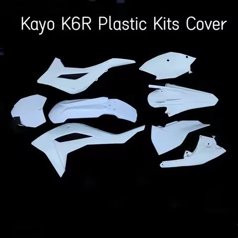 Dirt Bike Motorcycle Plastic Kits Fairing Plastic Casing Cover For Kayo K6R Front Rear Fender Oil Ta