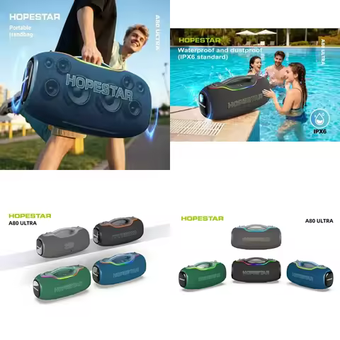 Original Hopestar A80ultra Speakers Professional Outdoor Waterproof Portable Speaker System Micropho