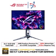 ASUS RROG SWIFT OLED PG27AQWP-W GAMING MONITOR ( 26.5" OLED QHD / 540HZ / 0.02MS / G-SYNC COMPATIBLE