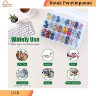 Multifunctional Jewelry Storage Box Adjustable Grid Box 24 Slots