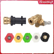 [Flowerhxy1] High Pressure Washer Adapter 5000PSI Pressure Connector Practical 1/4'' Quick Connect Adapter for Garden Home Cleaning