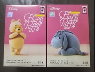 全新 行版 迪士尼 Disney Fluffy Puffy ( Winnie the Pooh & Eeyore ) 小熊維尼 絨毛 景品 (2款)