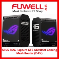 FUWELL- ASUS ROG Rapture GT6 AX10000 Gaming Mesh Router (2-PK)