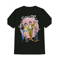 MenS Gorillaz Graphic T-Shirt - Official Band Merch with 2D Character Print 2Dego Murdoc Noodle