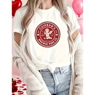 Women'S Valentine'S Day Cupid & Cupid'S Arrow Graphic T-Shirt - Cute Cupid & Cupid'S Arrow Design wi